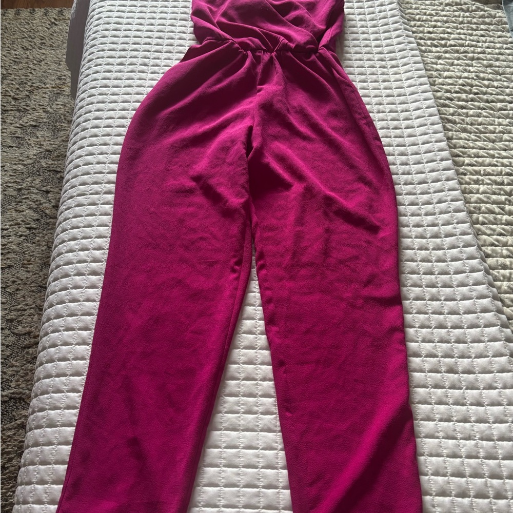Elegant Fuchsia Jumpsuit